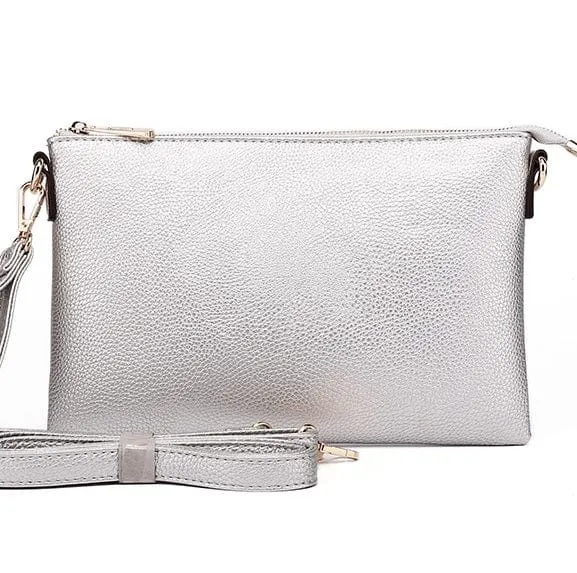 8623 Ellen Three Compartment Wristlet Fashion Clutch/Crossbody