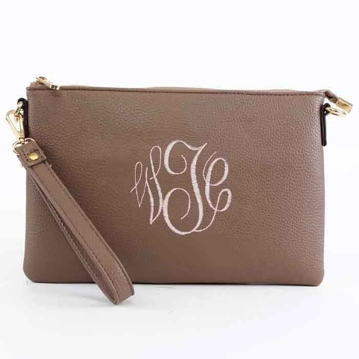 8623 Ellen Three Compartment Wristlet Fashion Clutch/Crossbody