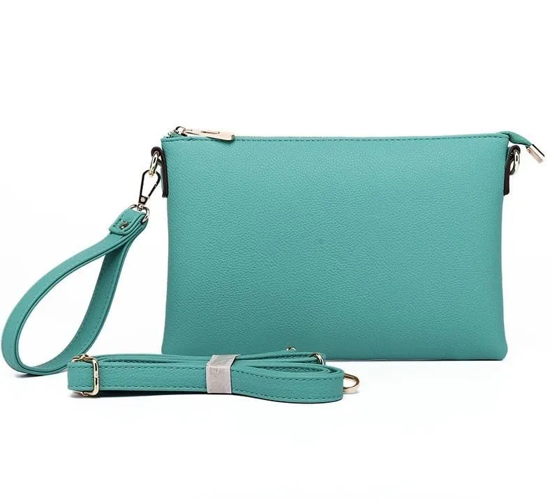 8623 Ellen Three Compartment Wristlet Fashion Clutch/Crossbody