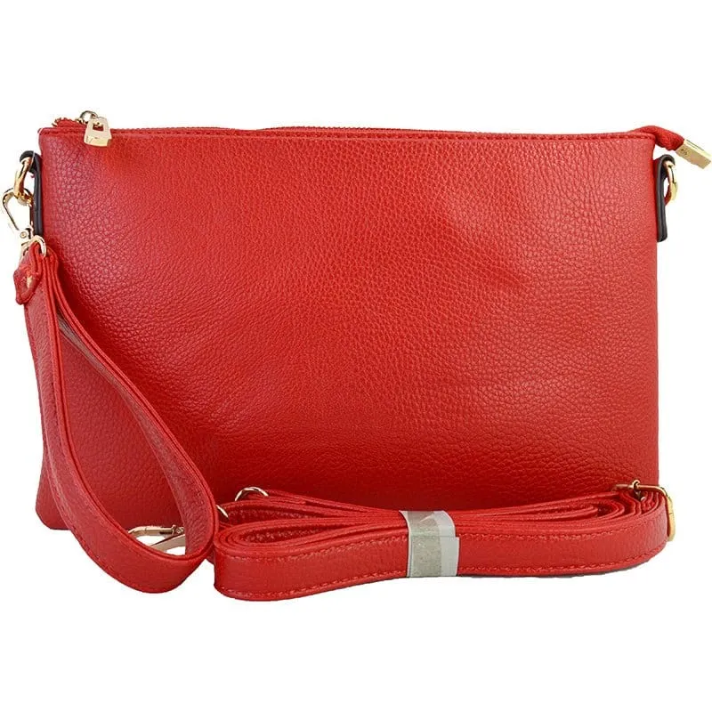 8623 Ellen Three Compartment Wristlet Fashion Clutch/Crossbody