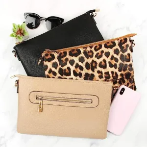 8623 Ellen Three Compartment Wristlet Fashion Clutch/Crossbody