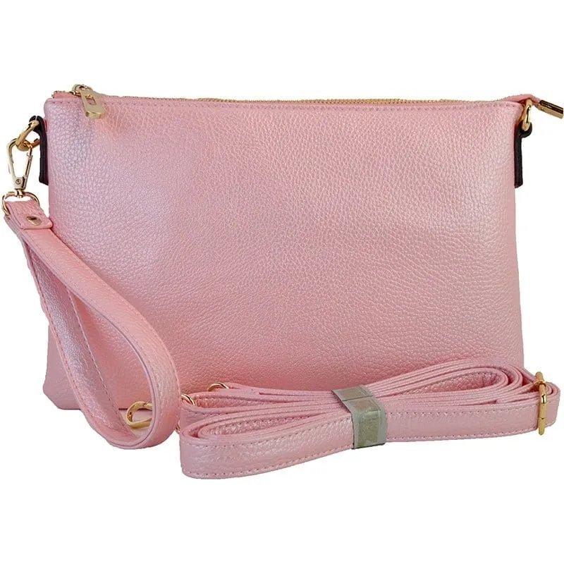 8623 Ellen Three Compartment Wristlet Fashion Clutch/Crossbody