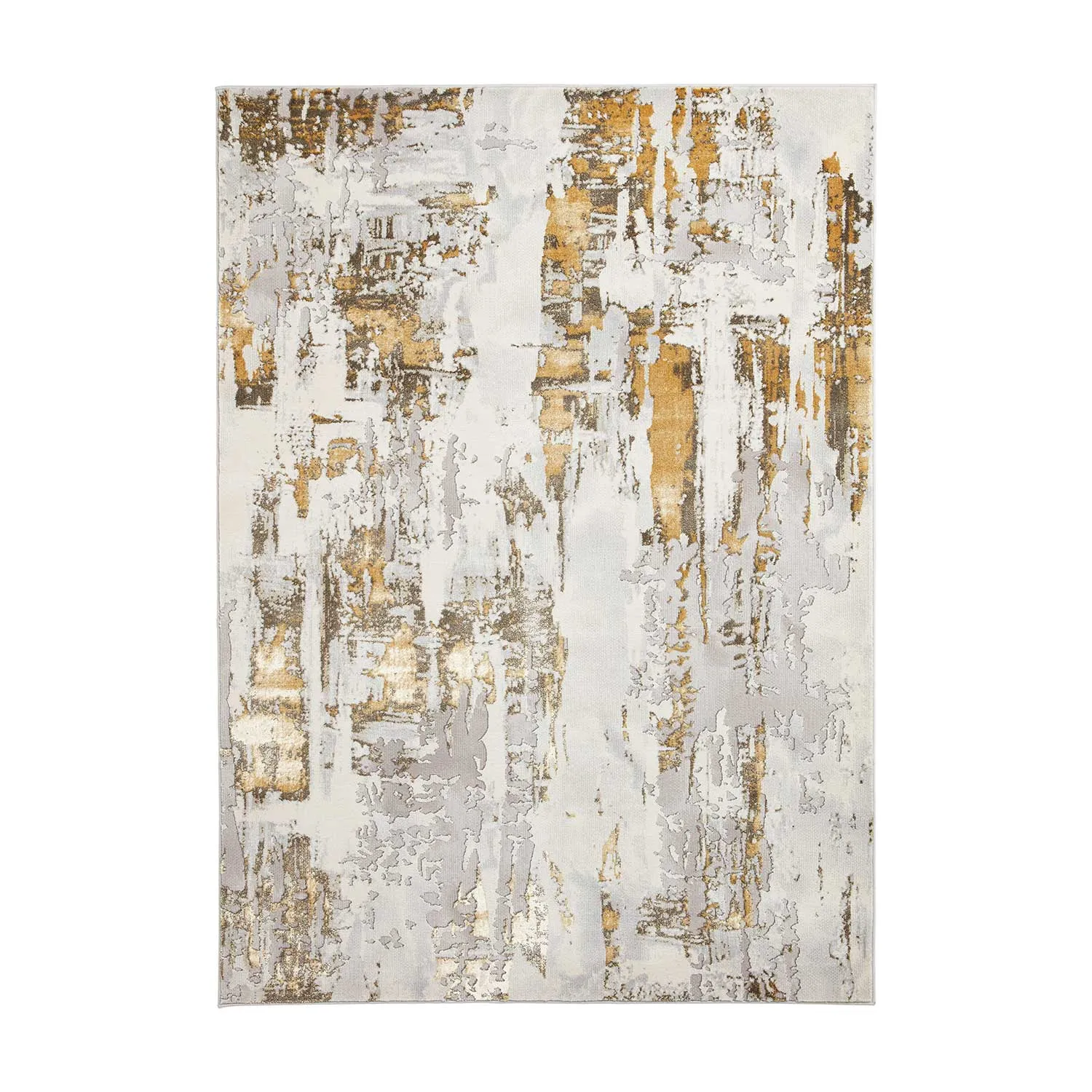 Apollo GR579 Grey/Gold Rug