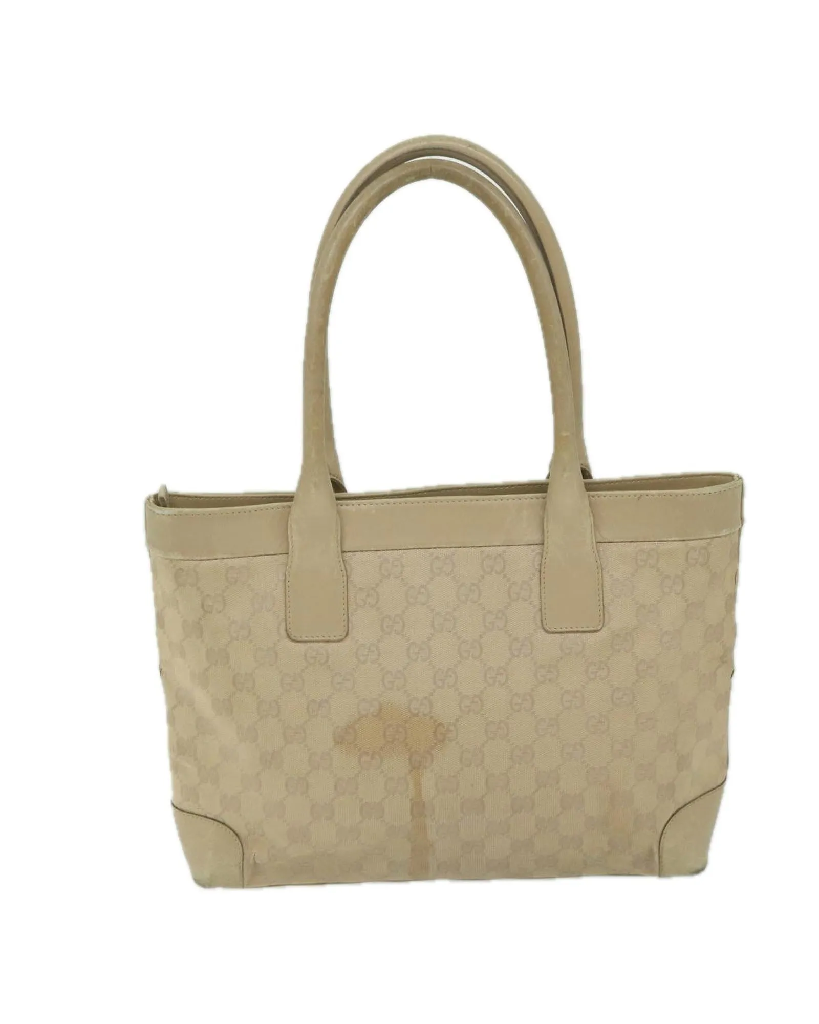 Authentic Beige GG Canvas Tote Bag from Italy - CD Rank