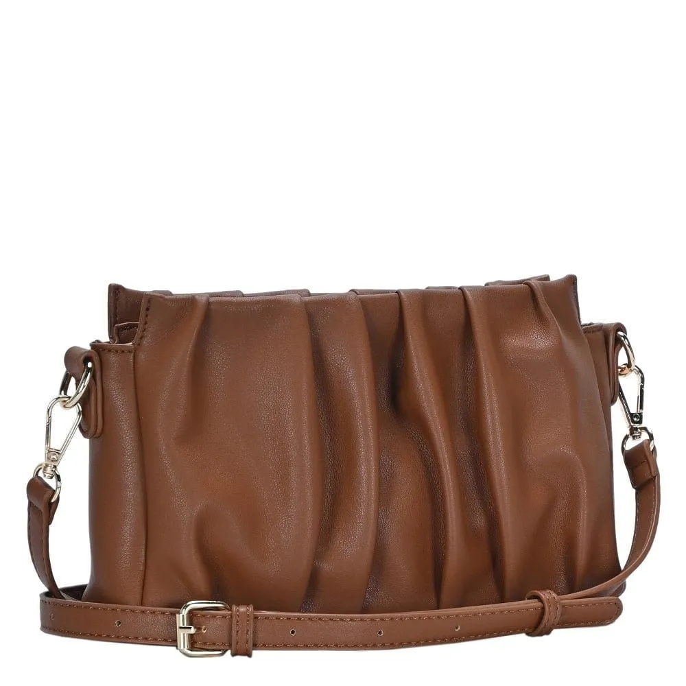 BGW4361 Pleated Vegan Leather Handbag/Crossbody