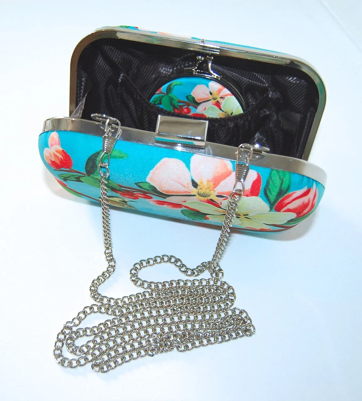 Box purse, box clutch, Blossom