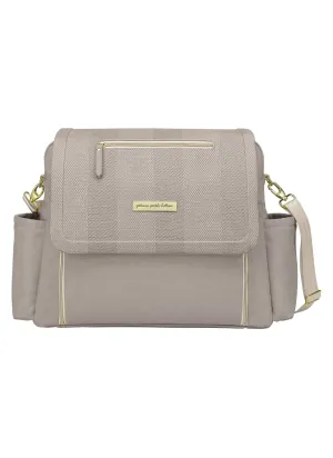 Boxy Backpack Deluxe in Sand Cable Stitch