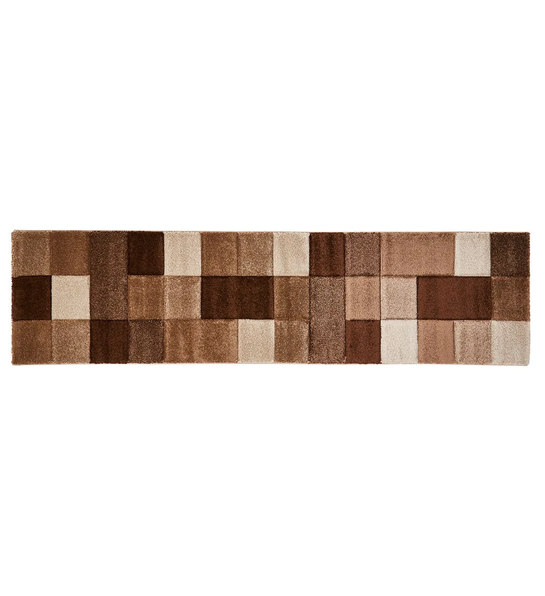 Brooklyn Beige and Brown Runner (60cm x 230cm)