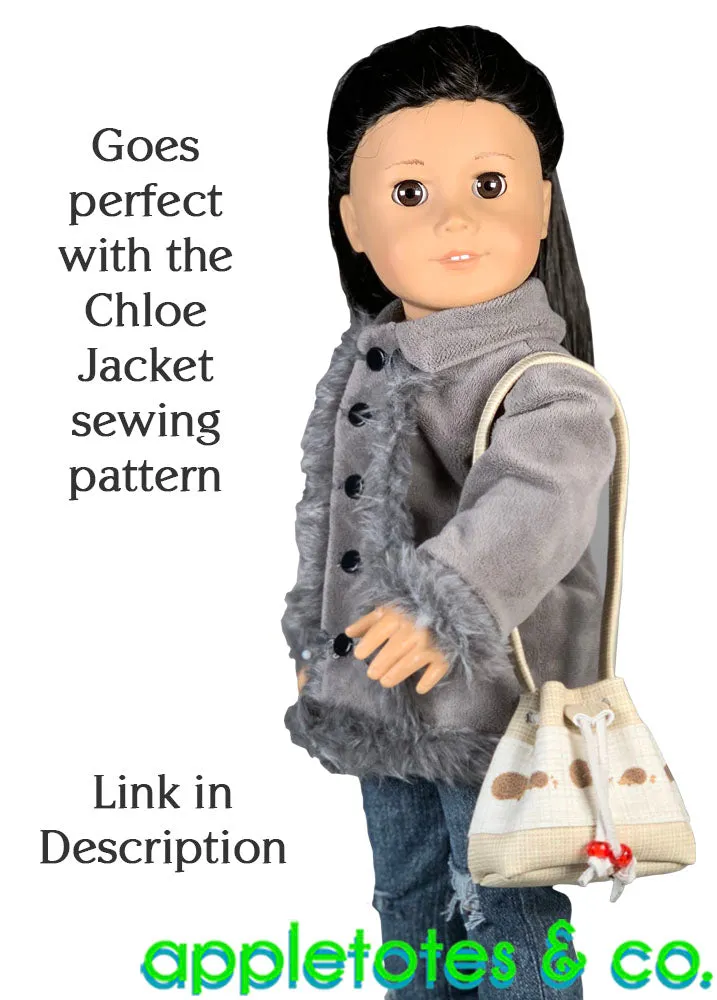 Bucket Bag Sewing Pattern for 18 Inch Dolls