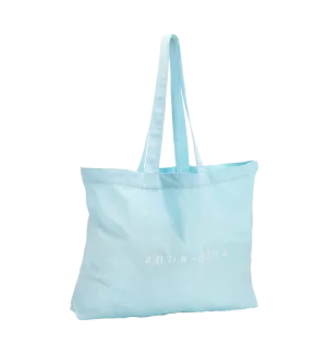 Canvas A N Blue Tote Bag