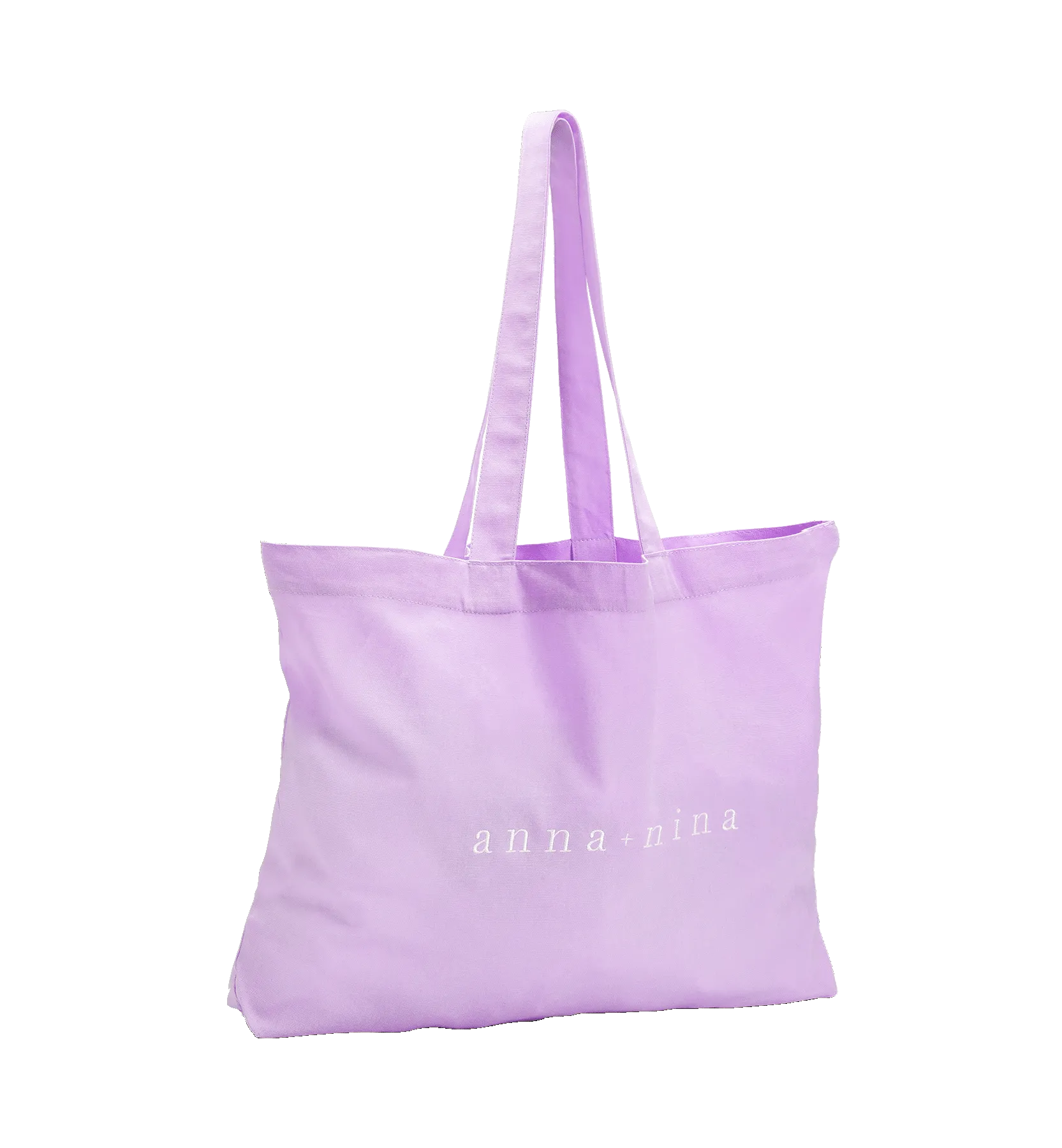 Canvas A N Purple Tote Bag