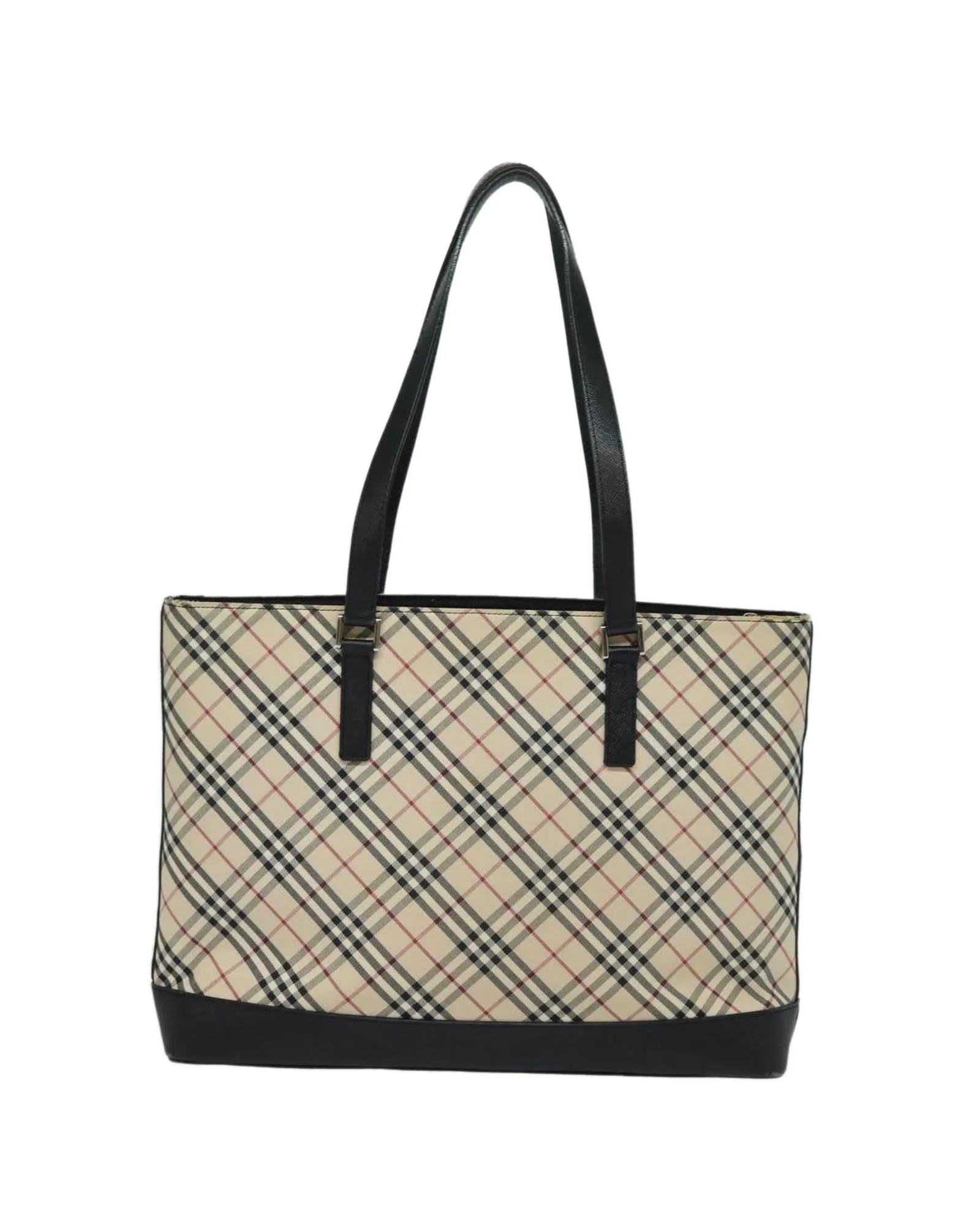 Canvas Beige Tote Bag with Nova Check Pattern by Burberry