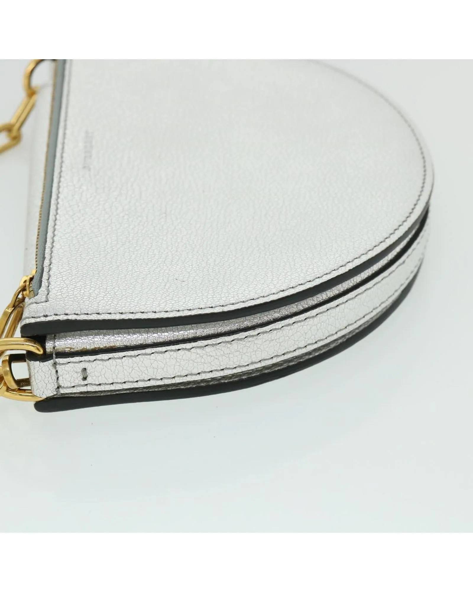 Chain Shoulder Bag Leather Authentic