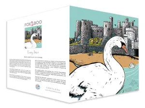 Conwy Swan Greeting Card