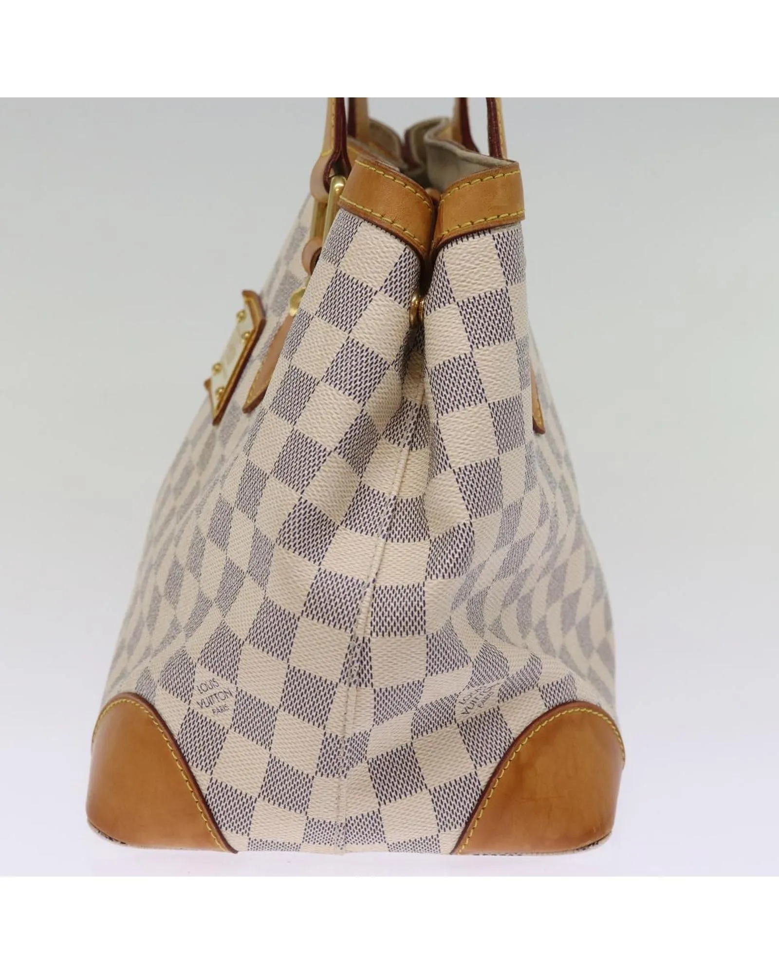 Damier Azur Tote Bag with PM Size and Canvas Material