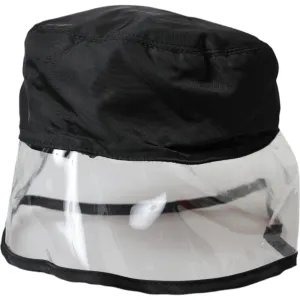 Dolce & Gabbana Black Polyester Plastic Bucket Hat Men