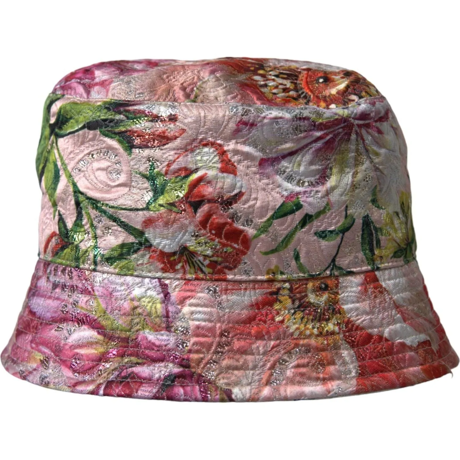 Dolce & Gabbana Multicolor Floral Jacquard Bucket Hat Men