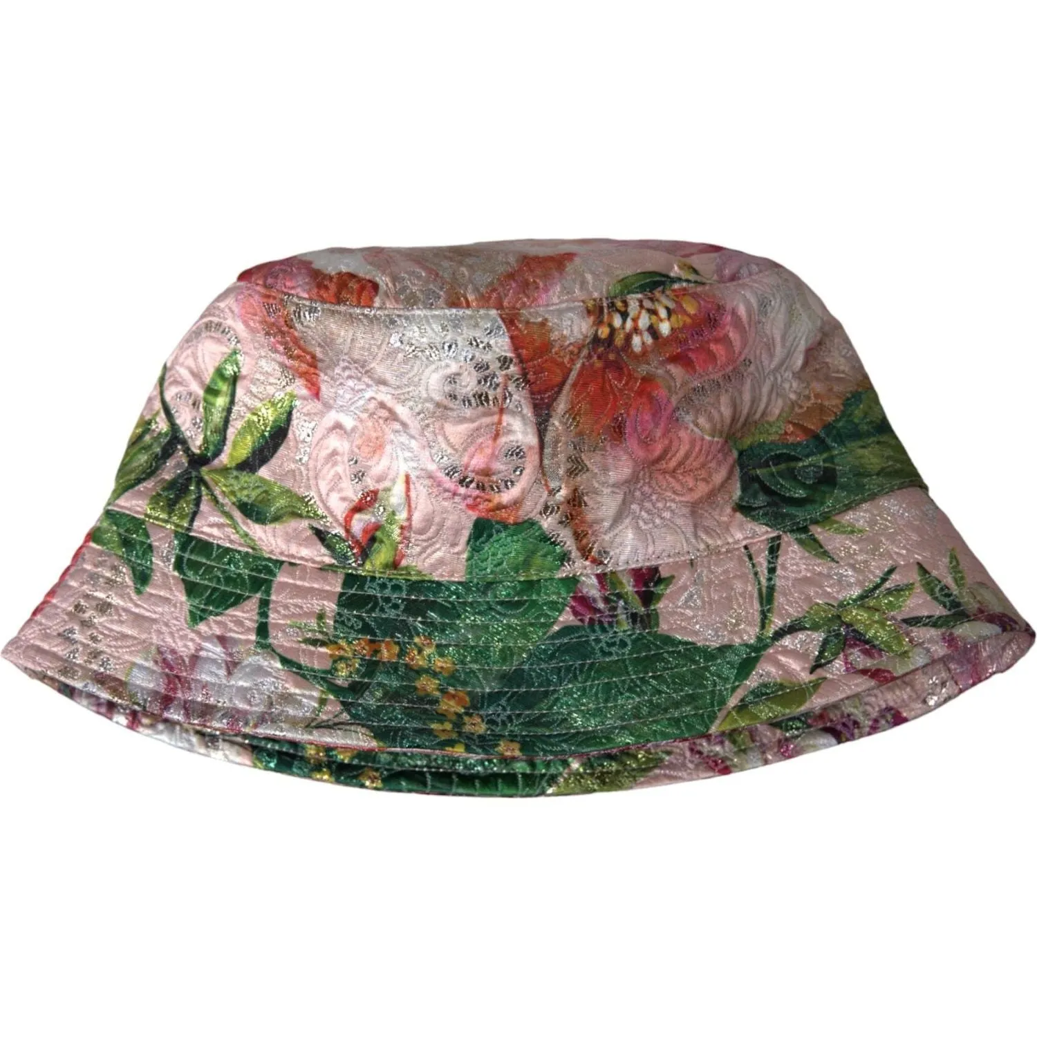 Dolce & Gabbana Multicolor Floral Jacquard Bucket Hat Men