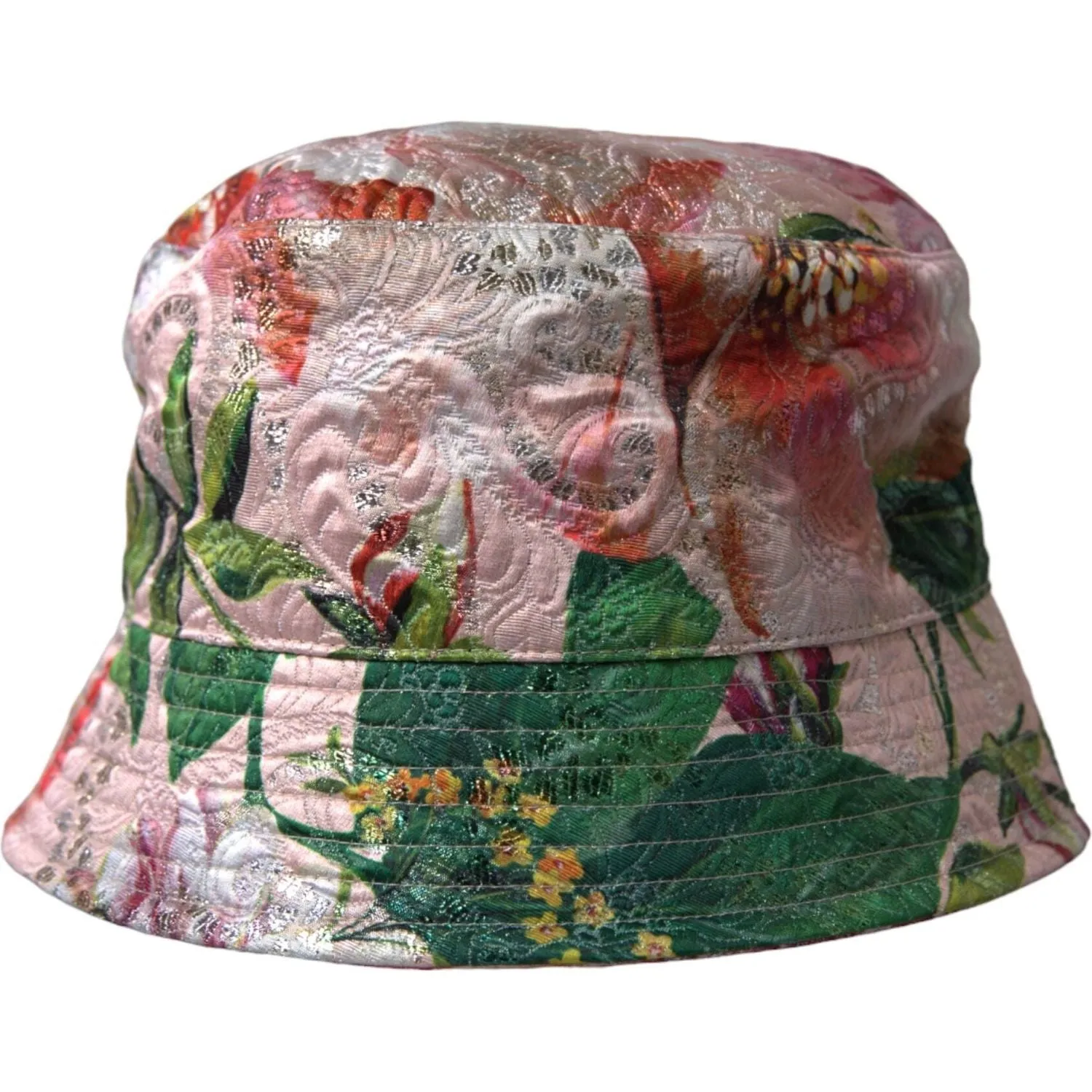 Dolce & Gabbana Multicolor Floral Jacquard Bucket Hat Men