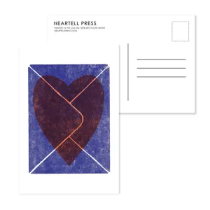 Envelope Heart Postcard