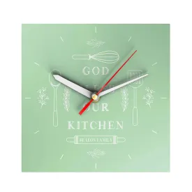 God Bless Our Kitchen Personalized Clock