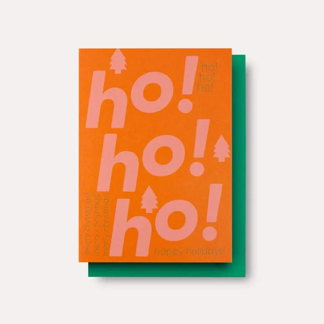 Ho Ho Ho Christmas Card by The Completist