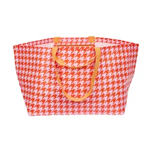 Houndstooth Oversize Tote