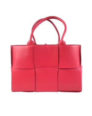 Intrecciato Lambskin Arco Tote with Leather Knot Closure