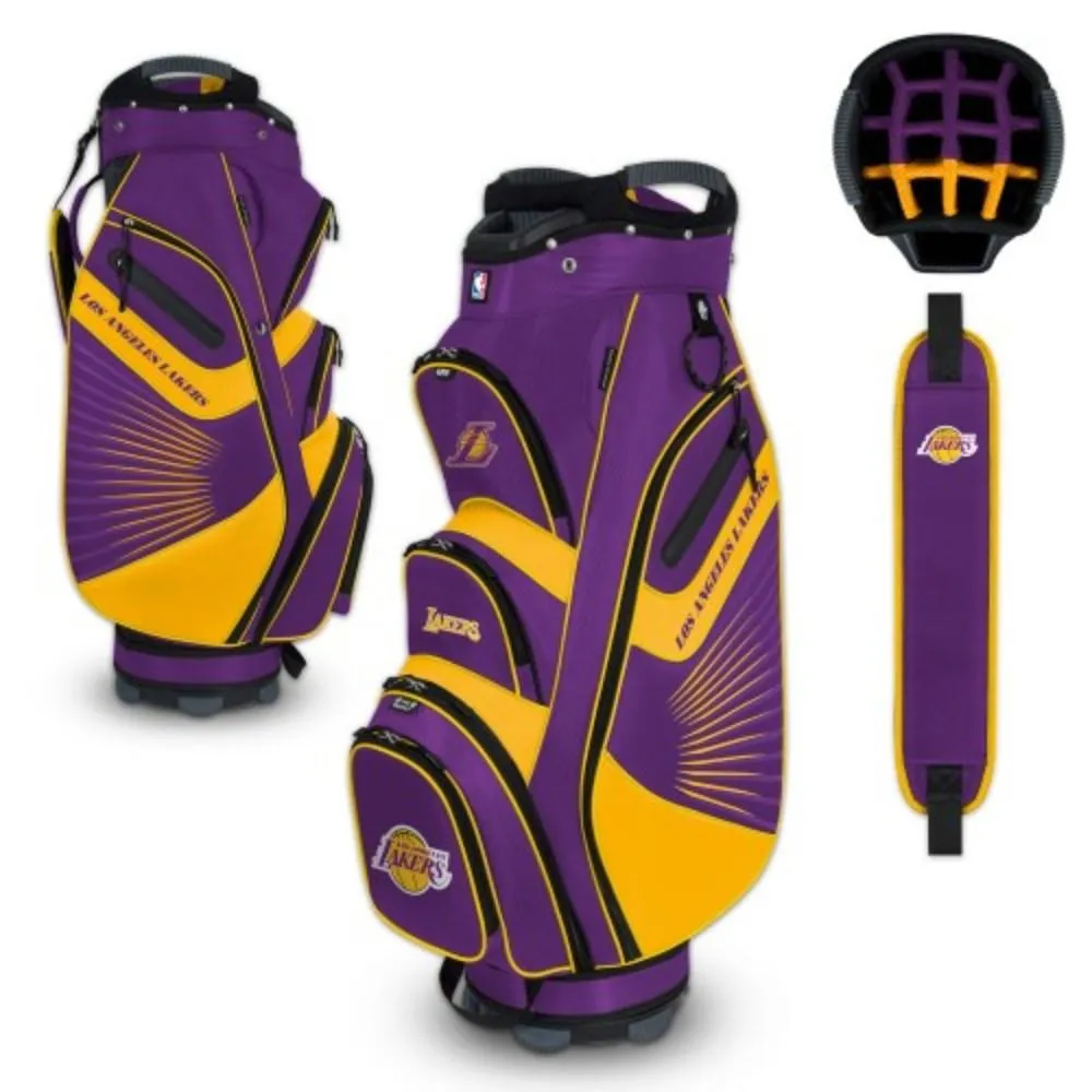 Los Angeles Lakers WinCraft "The Bucket II" 14-Way Cooler Cart Golf Bag