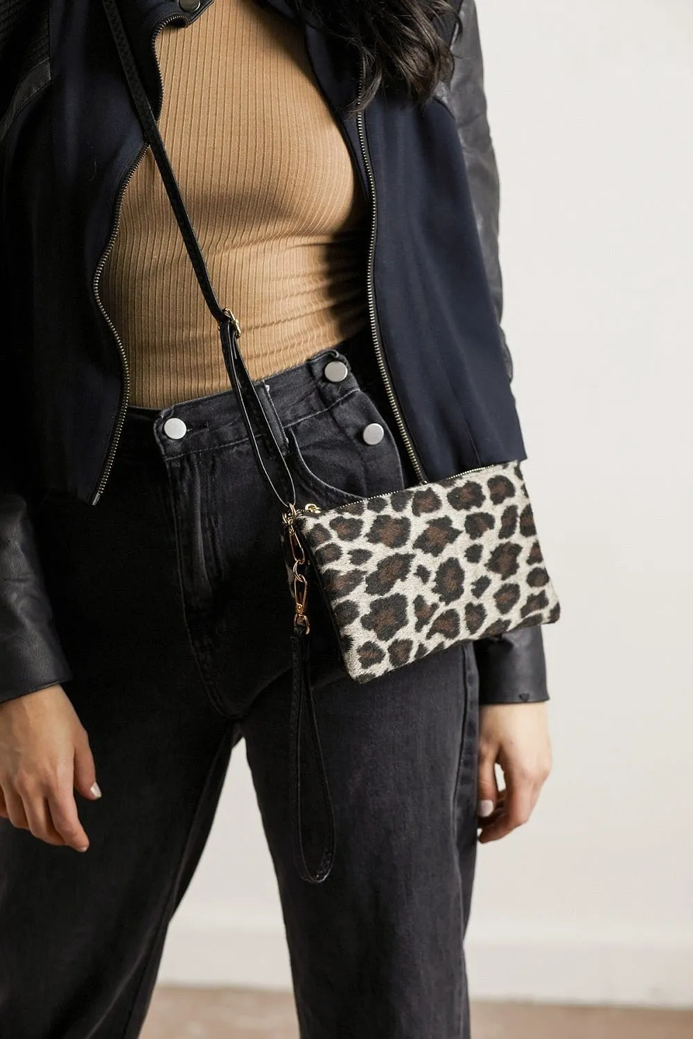 M013 Animal 3 Compartments Crossbody Bag