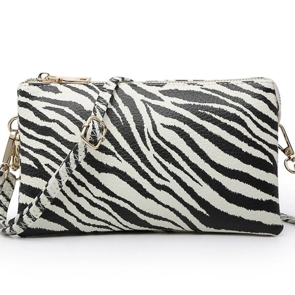 M013 Animal 3 Compartments Crossbody Bag