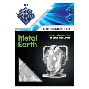 Metal Earth Cyberman Head from Doctor Who 3D Metal Model Kit - Amazing Detail !!