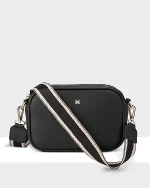 Monica Camera Crossbody Bag   Stripe Bag Strap