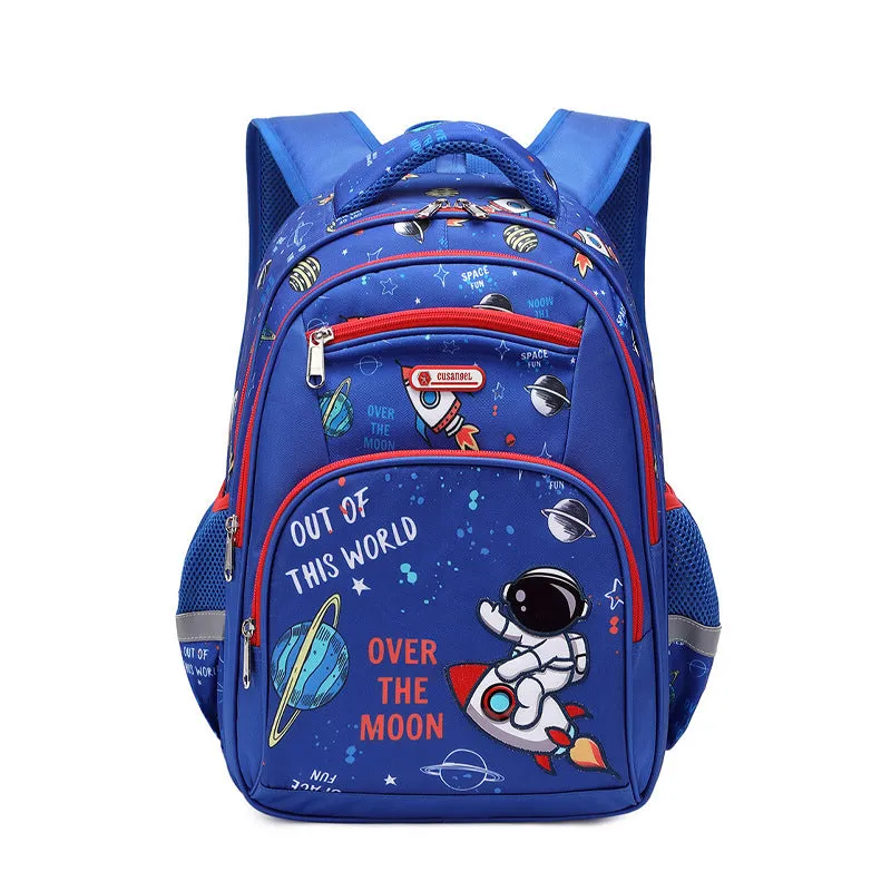 New Schoolbag Children's Grade 3-6 Primary School Boy Large-Capacity Backpack Backpack Space Schoolbag Girl