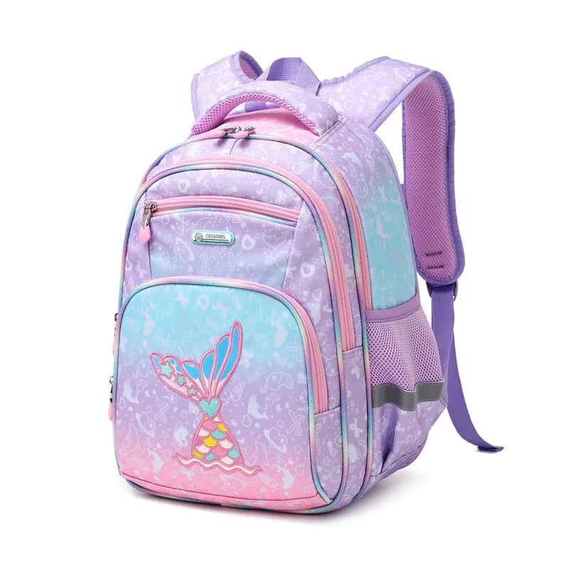 New Schoolbag Children's Grade 3-6 Primary School Boy Large-Capacity Backpack Backpack Space Schoolbag Girl