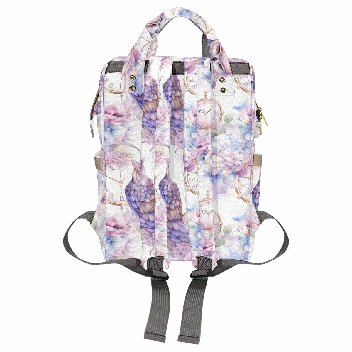 Pastel Owls  Diaper Bag Backpack