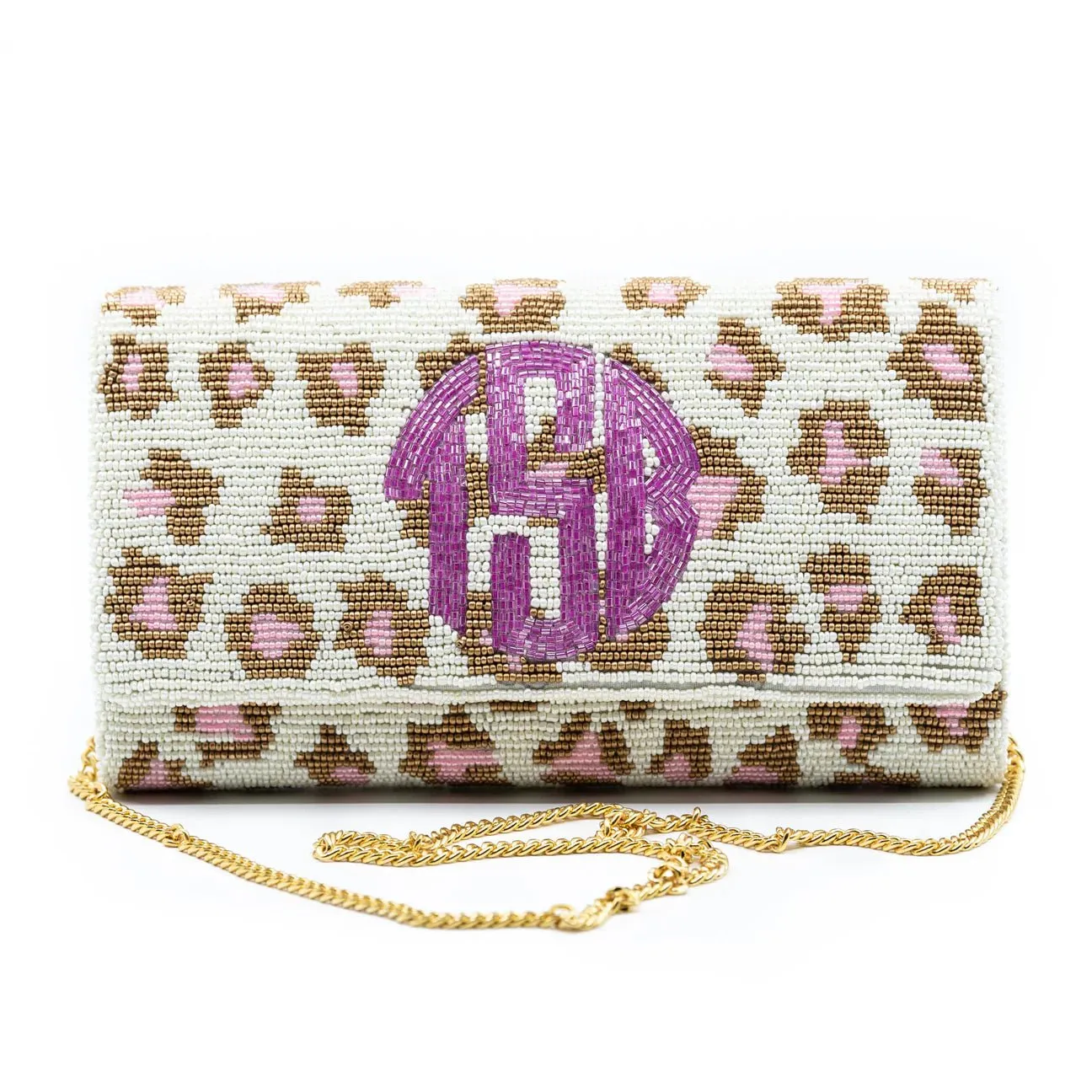 Pink Leopard Clutch | Custom Personalization