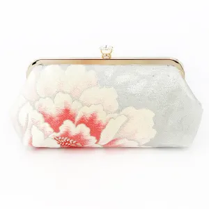 Pink Peony Kimono Clutch Bag | Upcycled from vintage Japanese Obi