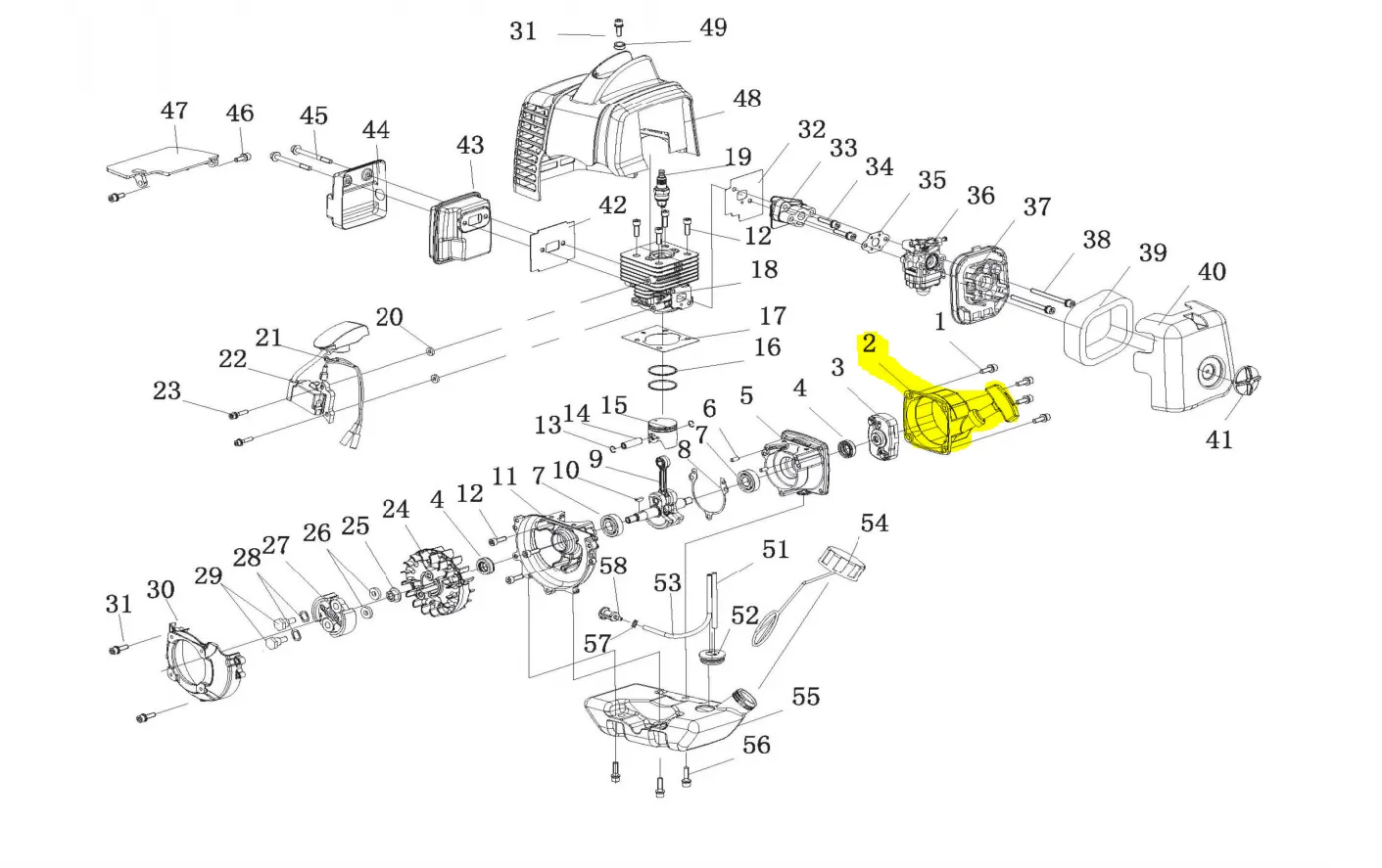 Recoil Starter for TPS25 Backpack Sprayer (4 Bolt Mount) (P23.10A)