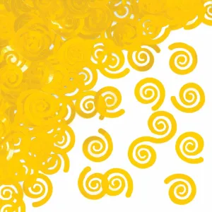 School Bus Yellow Swirl Confetti (1ct)