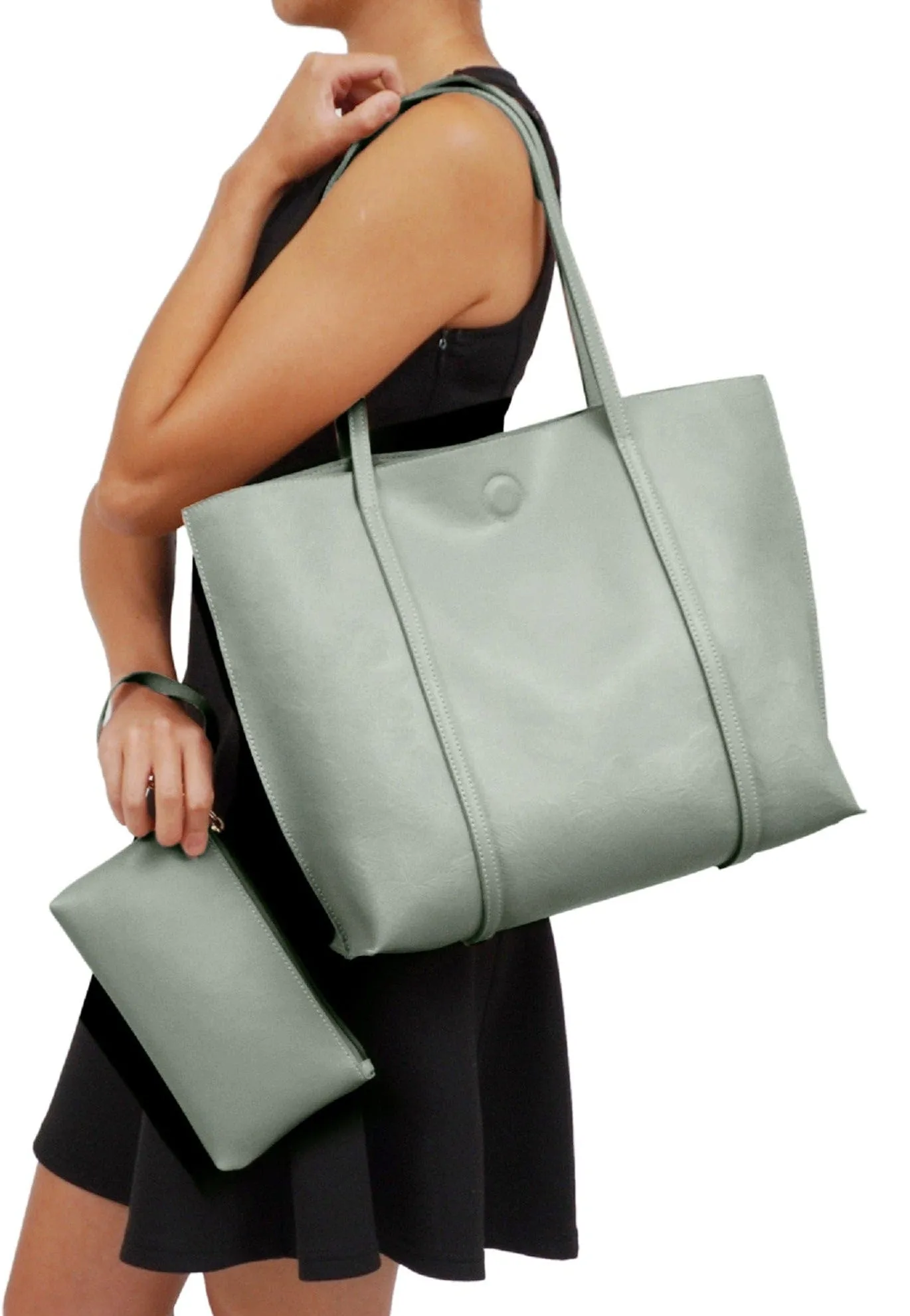 TB20503 Sadie Reversible Tote Bag With Wristlet