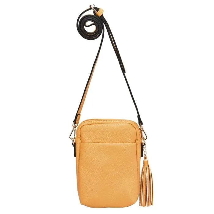 TB29220 Dual Compartment Crossbody w/ Tassel