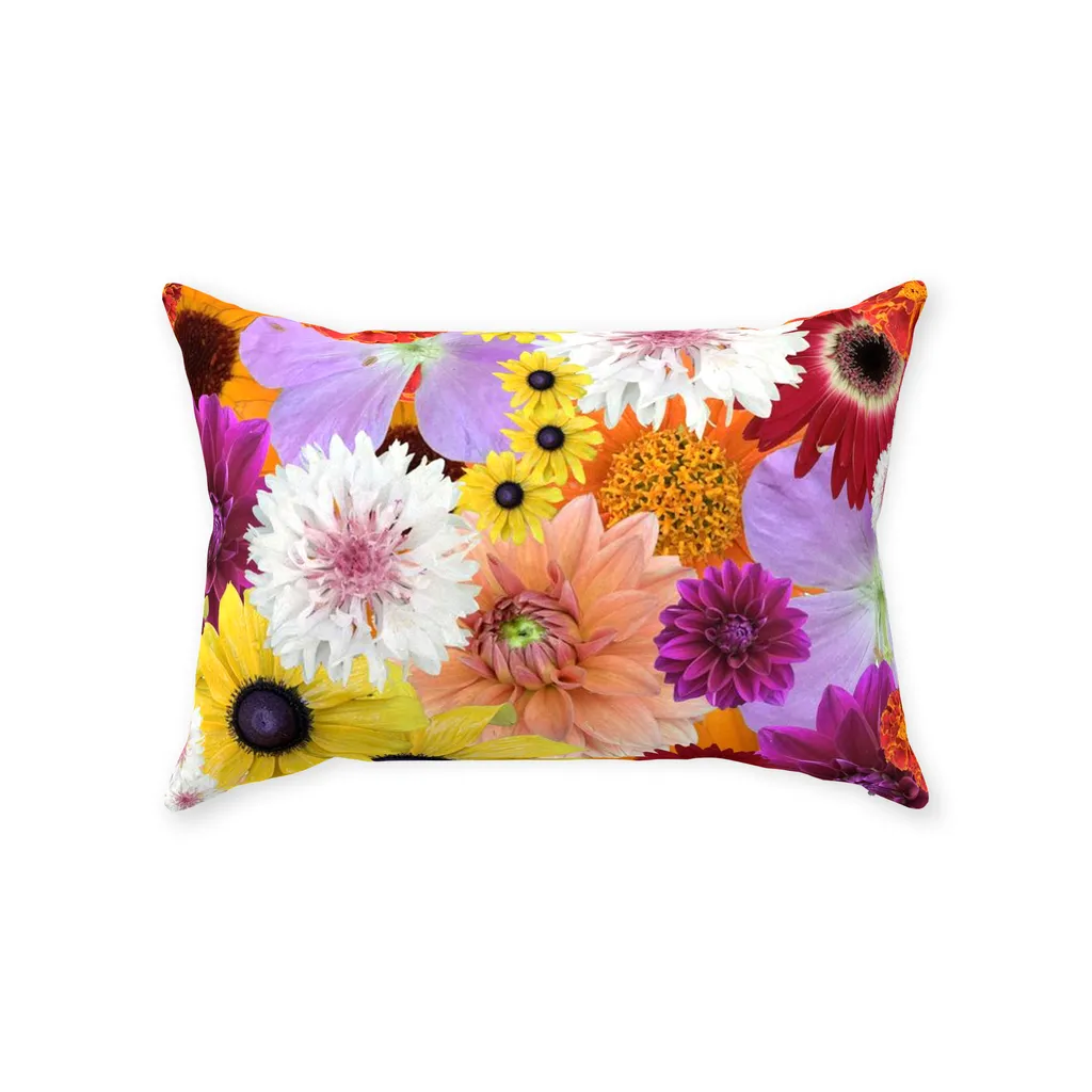 Throw Pillows flower fun 1