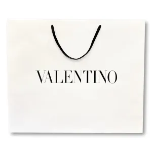 Valentino Shopping Gift Bag Designer Logo Packaging White Paper Large