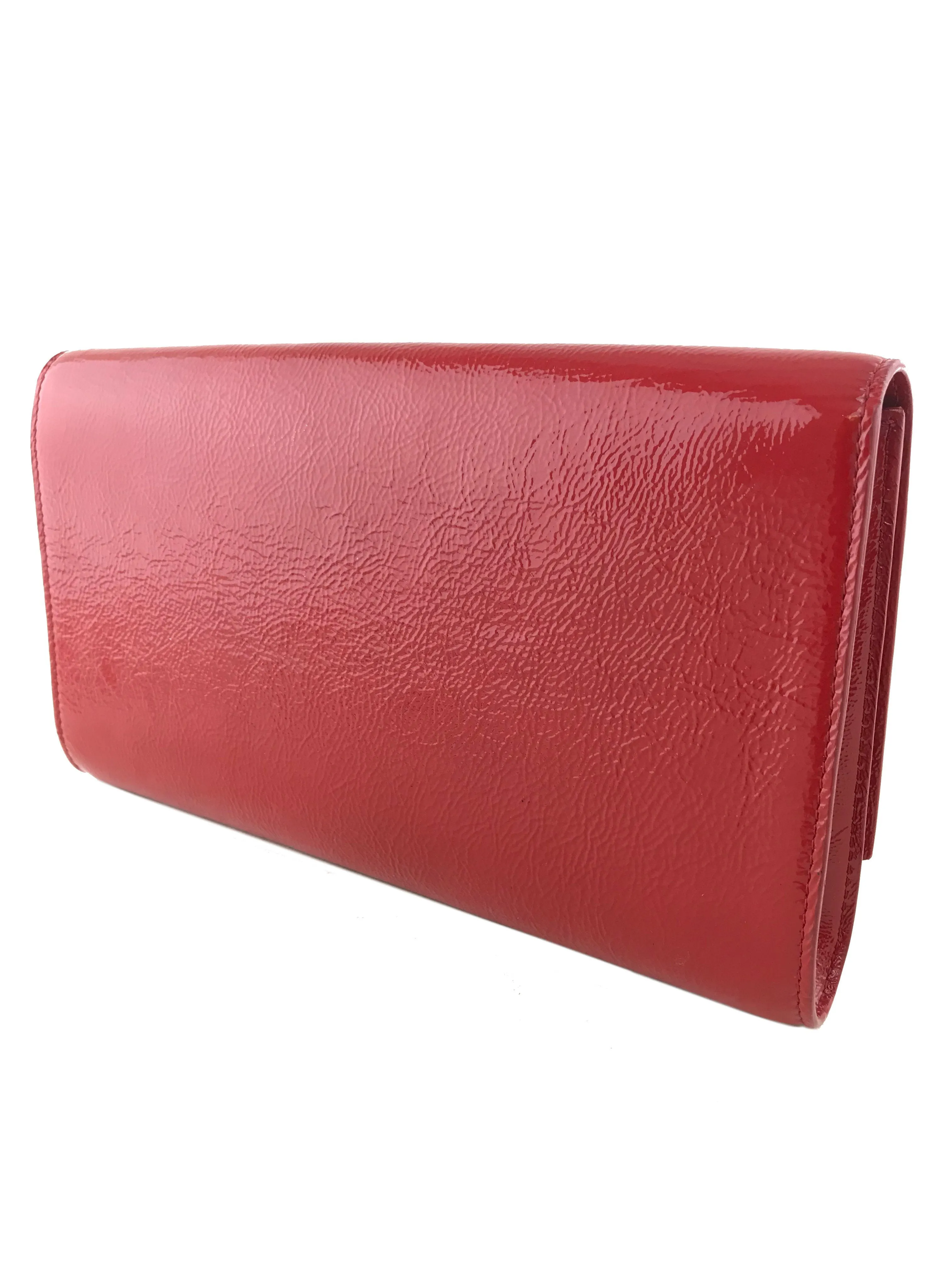 Yves Saint Laurent Belle De Jour Patent Leather Clutch